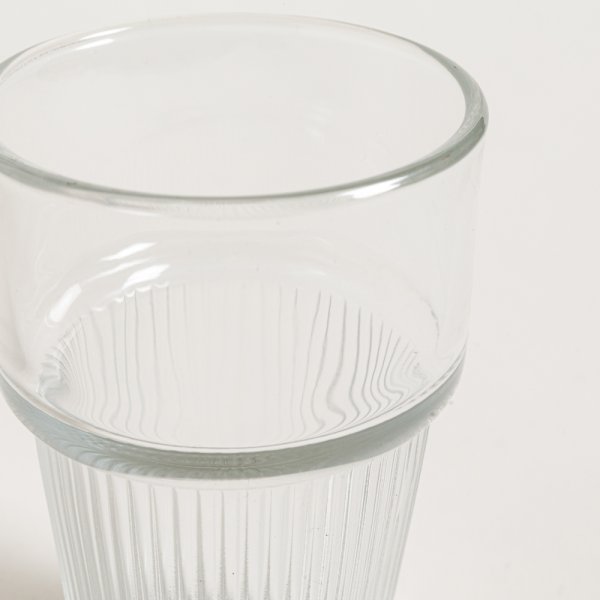 VASO CON BASE RAYADA 300 ML