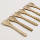 SET X 12 CUCHARITAS RED DE MADERA 13 CM