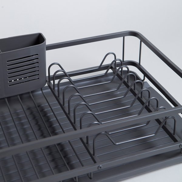 ESCURRIDOR DE PLATOS CON PORTA UTENSILIOS 44X31 CM VASSA HOME