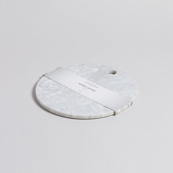 TABLA REDONDA DE MARMOL 25 CM VASSA HOME