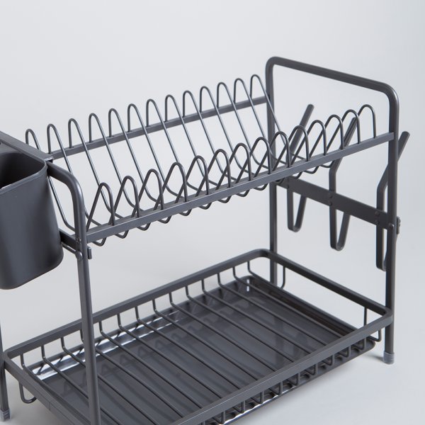 ESCURRIDOR DE PLATOS CON PORTA UTENSILIOS 23X49,5 VASSA HOME