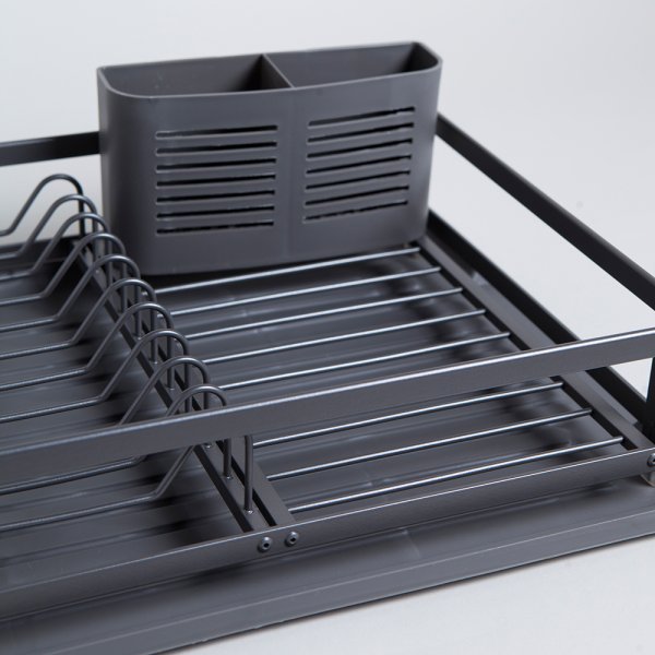 ESCURRIDOR DE PLATOS CON PORTA UTENSILIOS 44X31 CM VASSA HOME