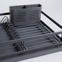ESCURRIDOR DE PLATOS CON PORTA UTENSILIOS 44X31 CM VASSA HOME