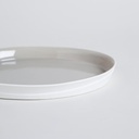 BANDEJA OVALADA RAVELLO 19,5X22,5 CM VASSA HOME