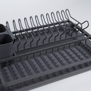 ESCURRIDOR DE PLATOS CON PORTA UTENSILIOS 44X31 CM VASSA HOME