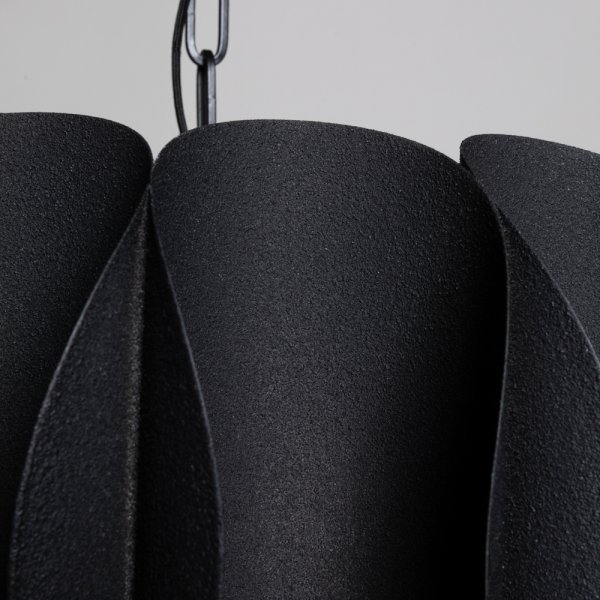 LÁMPARA COLGANTE MUTTON BLACK 27X61 CM VASSA HOME