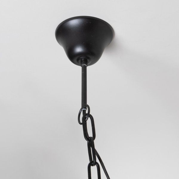 LÁMPARA COLGANTE MUTTON BLACK 27X61 CM VASSA HOME