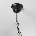 LÁMPARA COLGANTE MUTTON BLACK 27X61 CM VASSA HOME