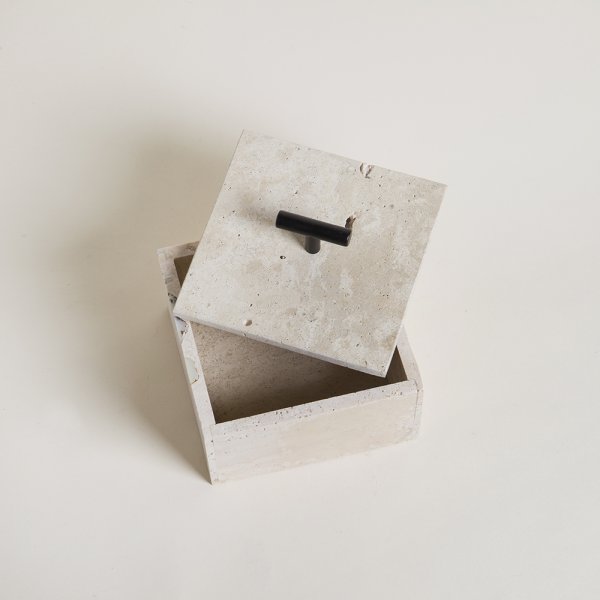 CAJA CUADRADA CON TAPA TÍVOLI 9X15 CM