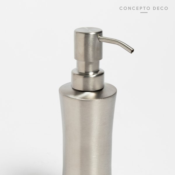 DISPENSER ACERO MATE CILINDRO PETIT BAJO 19 CM 