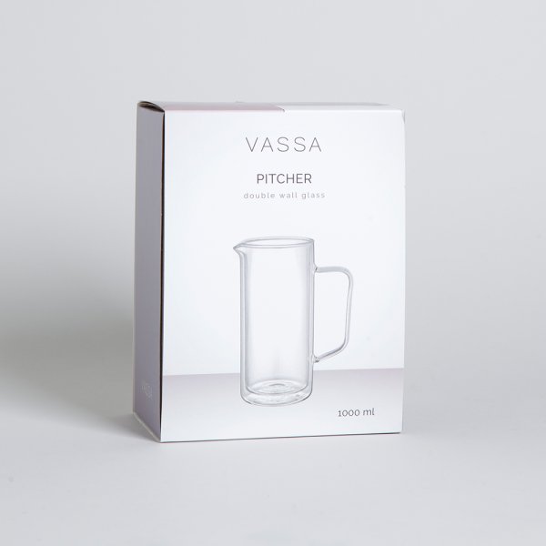 JARRA DOBLE VIDRIO 1000 ML VASSA HOME