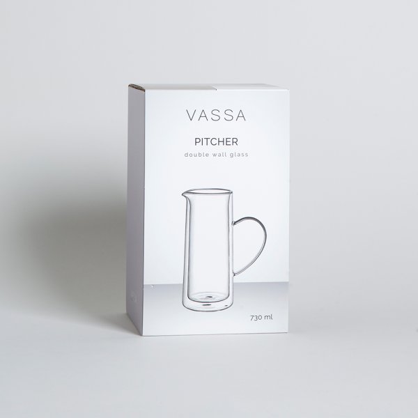 JARRA DOBLE VIDRIO 730 ML VASSA HOME