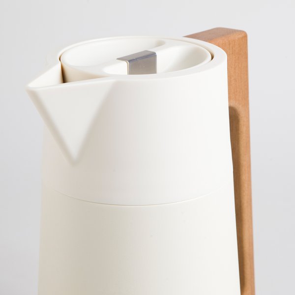 JARRA TERMICA OFF WHITE ASA MADERA 1500 ML VASSA HOME