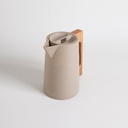 JARRA TERMICA BEIGE ASA MADERA 1000 ML VASSA HOME