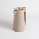 JARRA TERMICA BEIGE ASA MADERA 1500 ML VASSA HOME