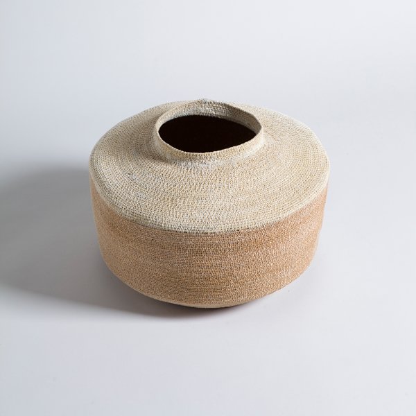 CANASTO ANFORA KANPUR NATURAL 28X16 CM VASSA HOME