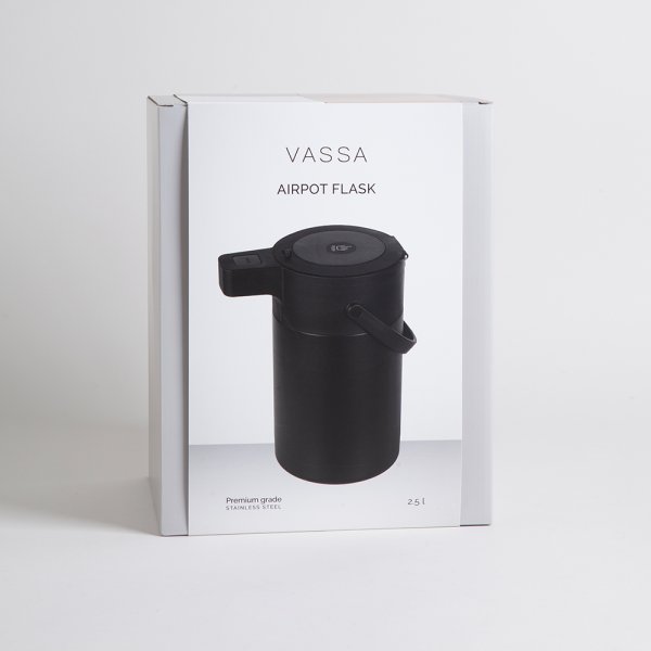 JARRA TERMICA BLACK 2500 ML VASSA HOME