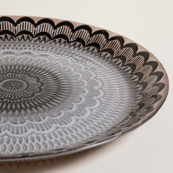 PLATO DE VIDRIO ANKARA 28 CM