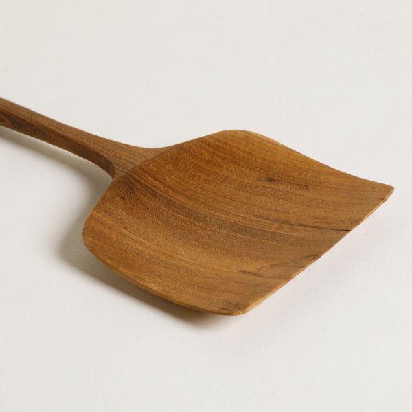 ESPÁTULA ANCHA DE MADERA DE TECA 35 CM
