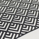CAMINO PVC GEOMETRIC NEGRO 90X33 CM
