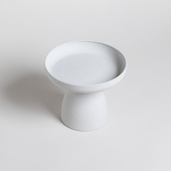 CENTRO DE MESA LOUTH WHITE 17X20 CM VASSA HOME