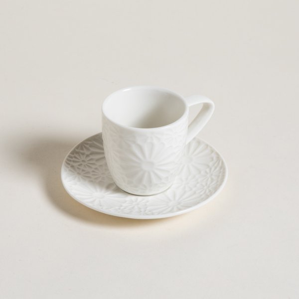 TAZA CON PLATO MARGARITA 100 ML