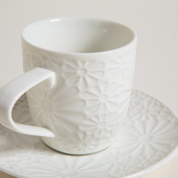 TAZA CON PLATO MARGARITA 200 ML