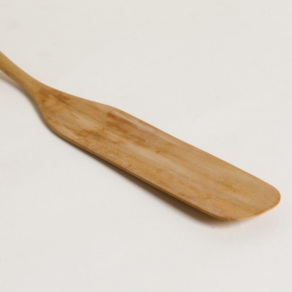 ESPÁTULA ALARGADA DE MADERA DE TECA 31 CM