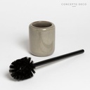 ESCOBILLA CERÁMICA CRAQUELADA GRIS 40X8,5CM