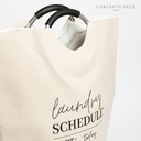 CESTO LAUNDRY SCHEDULE CRUDO 56X28CM