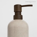 DISPENSER CERÁMICA CRAQUELADA BLANCO 18X6CM