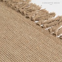 ALFOMBRA DECO INDIA ALGODÓN CRUDO 45X70