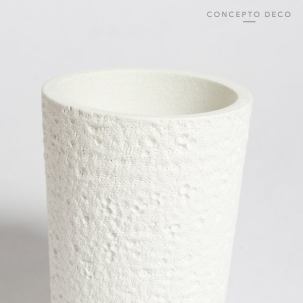 PORTACEPILLO CEMENTO ROCA BLANCO 9,5X6,5CM