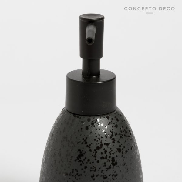 DISPENSER CERÁMICA SIFON NEGRO GOTA 15CM