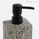 DISPENSER GRANITO CUADRADO GRIS 18CM