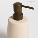 DISPENSER CERÁMICA CEMENTO 18X6CM