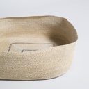 SET X 2 CANASTOS BAJOS CUADRADOS KANPUR NATURAL 15