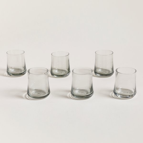 SET X 6 VASOS BAJOS CONCAVOS FUME LIGHT 310 ML