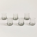 Set X 6 Vasos Bajos Concavos Fume Light 310 Ml