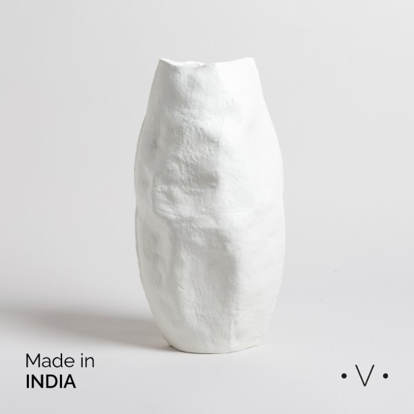 [4112819] Jarrón Lodhi Aluminio 16X18,5X39 Cm Vassa Home