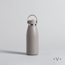 Botella Terminca De Acero Hoope Grey Con Pico  350 Ml Vassa Home