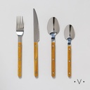 SET DE CUBIERTOS TOSCANA WOOD X 24 PIEZAS VASSA HOME