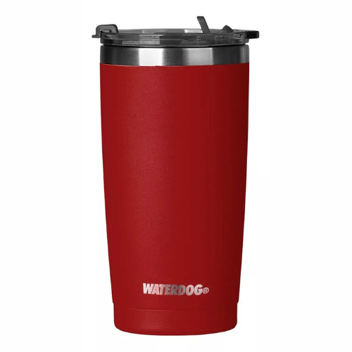 VASO WATERDOG DOBLE PARED 600 CC ROJO BORDO