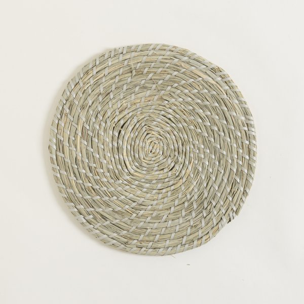 Individual Lovek Entrelazado Con Gris Claro 38 Cm