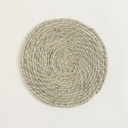 Individual Lovek Entrelazado Con Gris Claro 38 Cm