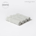 Set X4 Toallas 30X45 Gris C  480Gr Arg