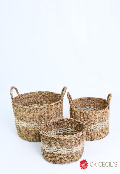 [4130317S] Canasto 15 Cm. / Natural White S