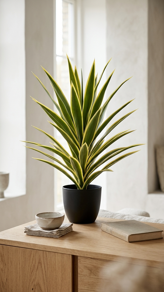 [4130370] SANSEVIERIA PLANT 79CM X 40LVS / GREEN YELLOW