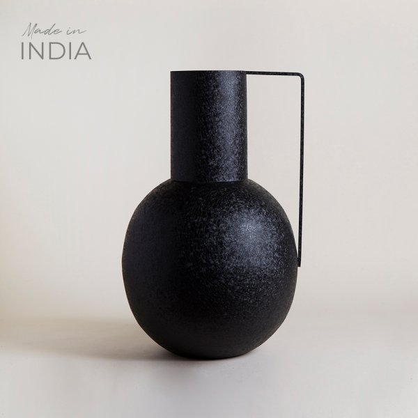 TINAJA GIGANTE LOHA BLACK 55X32 CM