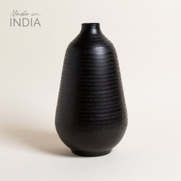 [4113119] Jarron Pali Negro 22X36 Cm